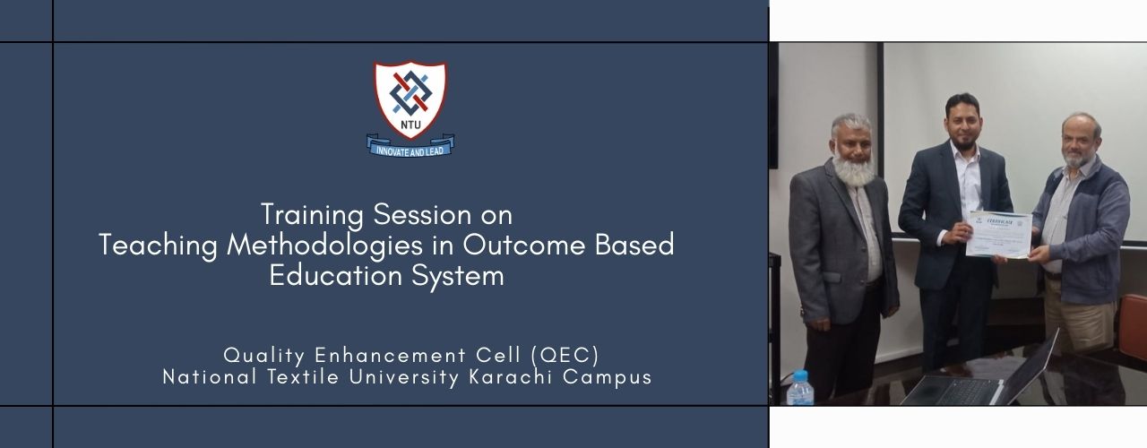 Training Session on “Teaching Methodologies in Outcome-Based Education System”