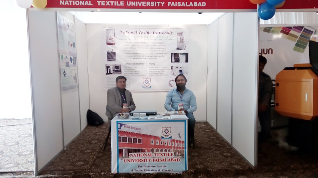 Stall of NTU at 2nd Color & Chem Expo 2016, Faisalabad