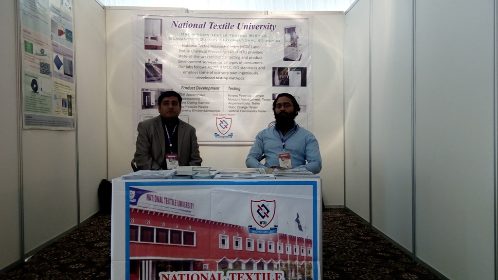 Stall of NTU at 2nd Color & Chem Expo 2016, Faisalabad
