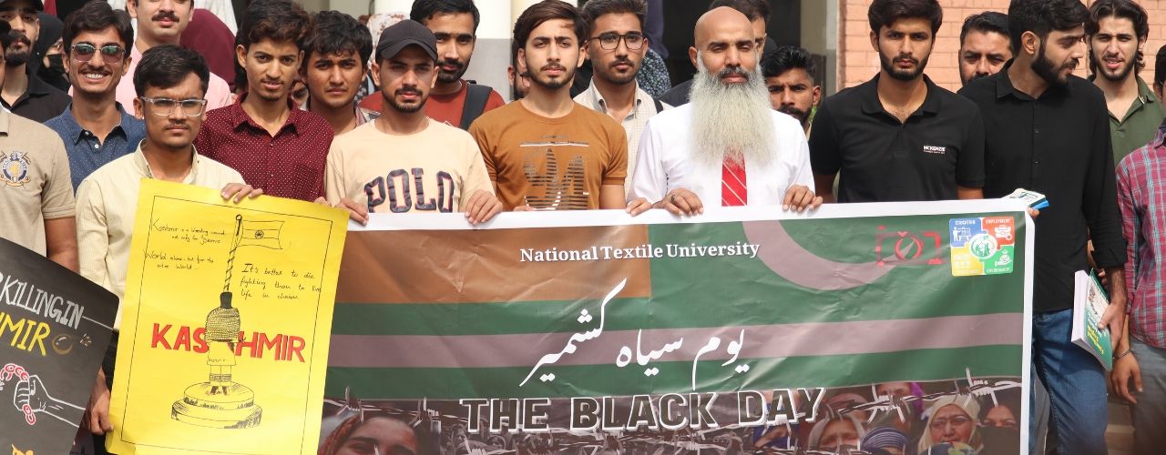 NTU Observes Black Day in Solidarity with Kashmir