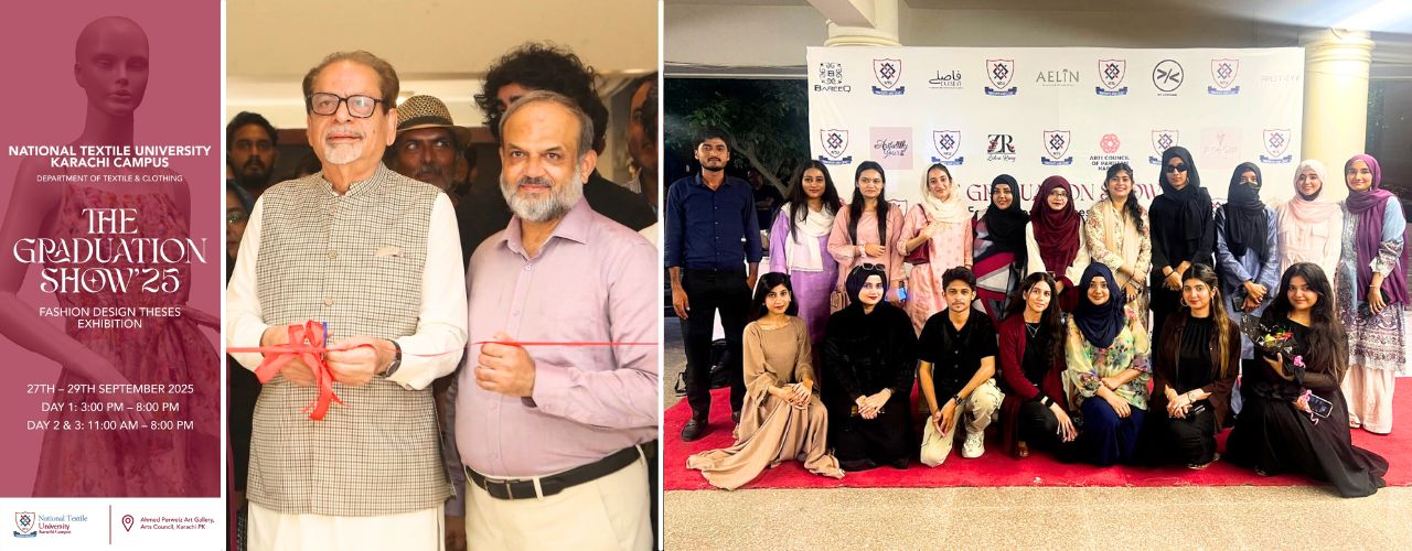 National Textile University Karachi Campus Organized The Graduation Show'25 (Fashion Design Theses Exhibition) at Arts Council of Pakistan, Karachi