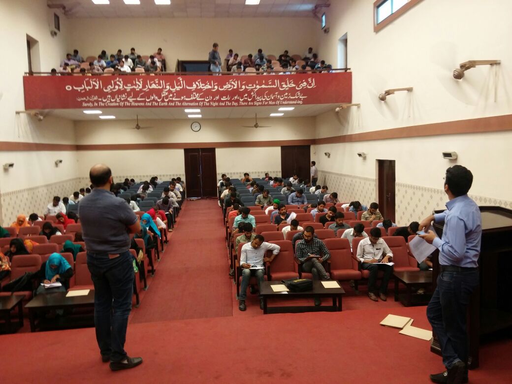 Softwood Textiles, Lahore Conducted Recruitment Test in Main Hall, NTU
