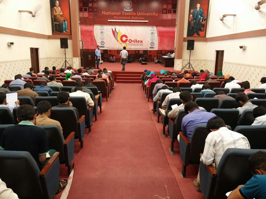 Softwood Textiles, Lahore Conducted Recruitment Test in Main Hall, NTU