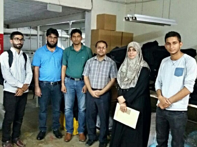 Internship Monitoring Team Visit to ECO Work Wear (Pvt) Ltd Faisalabad